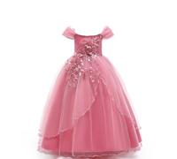 Robes de bal appliquées pour filles Robes de bal de fin d'année Épaule Mariage Anniversaire Robes longues Enfants Robe de mariée Robes de princesse pour filles Robes de cérémonie d'adolescence pour
