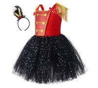 Robes de casse-noisette pour filles, costumes de fête de Noël avec bandeau - vêtements d'événements scolaires spectacles voyages photographies vacances automne Halloween