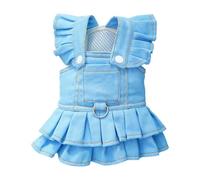 Robes De Chien De Petite Taille | Vêtements Décoratifs pour Chiens,Robe De Salopette Respirant Style Cowboy Pour Animaux, Costumes Chats Pour Voyage