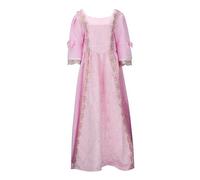 Robes de cocktail pour femmes, robe midi tendance, style gothique, à manches longues évasées, coupe trapèze, pour Halloween, Noël, cosplay, robe de soirée régence pour femmes, 2026, Rouge, S