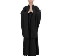 Robes de Moine Bouddhiste Robe en Lin Robe de Moine Costume Chinois Traditionnel Mujer Zen Kung Fu Robes vêtements de méditation