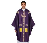 Robes de pasteur pour hommes | Avec ruban Tenue d'église catholique - Robe de pasteur et vêtements de liturgie à col rond | pour homme Cosplayer, mascarades, carnavals, photographie, séance photo