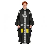Robes de pasteur pour hommes - Tenue ecclésiastique prêtre avec auvent de serre - mental religieux et peignoir | pour prière, cosplay, mariage, carnaval, fête, séance photo