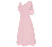 Robes de Soiree Femme Grandes Tailles, Robe Sexy Femme Mousseline de Soie à Une Éapule Mariage Robes Taille Haute Moulante Slim Couleurs Pures Dress Tulle Swing Élégantes pour Cérémonie Mariée