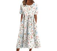 Robes de soirée pour femme taille 42 pour femmes âgées taille 46 robe à manches longues marron robe d'été 44 tenues disco pour femme, jaune, M