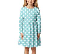 Robes d'été décontractées à Manches Longues pour Filles, imprimé Floral et Pois, pour Tout-Petits de 3 à 11 Ans, Tenue élégante et Mignonne pour l'école, Les Jeux en Plein air, au Quotidien