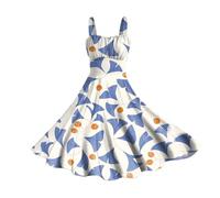 Robes d'été pour femmes 2025 printemps/été imprimé artistique robe de vacances décontractée robe blanche pour femmes, Violet-1., 6XL