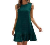 Robes d'été pour femmes 2025, robe débardeur sans manches, col rond, robe d'été décontractée, robes maxi pour femmes, b, M