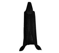 Robes d'été pour femmes, robes longues avec manches pour la plage, les couples, costumes d'Halloween, Noir , M