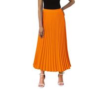 Robes d'hiver pour femmes grandes tailles avec taille haute volants robes courtes femmes festives, Orange, L