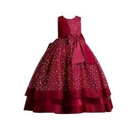 Robes Enfant Fille Ceremonie Robe Cérémonie en Tulle Longueur Genou Simple Classique Décontractée Bapteme Fille Robe Robe Combinaison de Plage Enfants Été Princesse Fête Mariage