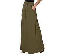 Robes formelles pour femmes printemps et automne jupe de loisirs de ville jupe de couleur unie robe midi pour femme, ag, L