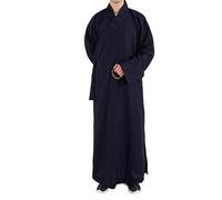 Robes Longues pour Le Bouddhisme Vêtements De Moine Vêtements Bouddhistes Traditionnels Chinois pour Adultes Robe De Méditation (Color : Navy Blue, Size : NO45 Height 180cm)