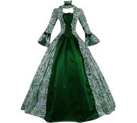Robes médiévales pour femme élégantes et vintage, style rétro, col carré, robes de carnaval grandes tailles, déguisement d'Halloween pour Halloween, palais Queen gothique soirée fête