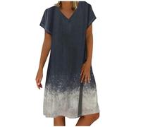 Robes pour femme printemps/été imprimé manches courtes robe décontractée pour femme, G, 8XL
