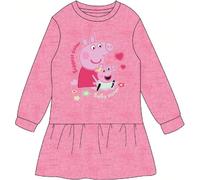 Robes pour préadolescentes Cette charmante robe PEPPA PIG pour fille est la pièce idéale pour ajouter de la couleur et du confort à la garde-robe de votre enfant. Confectionnée dans un tissu léger, do