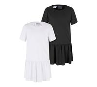 Robes t-shirt en coton peigné de qualité supérieure valance blanc / noir 13/14A