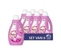 Robijn Color Pink Sensation Lessive liquide, pour linge coloré et coloré - 6 x 20 lavages - Pack économique