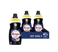 Robijn Klein & Puissant Classics Black Velvet Lessive Liquide Spéciale Linge Foncé Et Noir - 2 x 34 Lavages - Pack Avantage