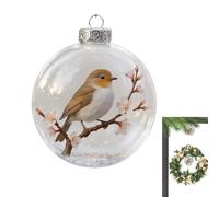 Robin Arbre de Noël Suspensions Artificielles Portables pour La Maison Décoration Faux Sapin 9x9cm Pendentifs Noël Thanksgiving Fête