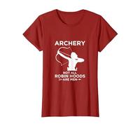 Robin des Bois Chasse à l'arc T-Shirt, Femme, Canneberge, S