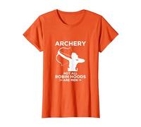 Robin des Bois Chasse à l'arc T-Shirt, Femme, Orange, L
