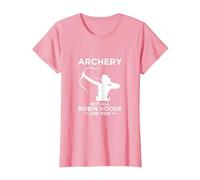 Robin des Bois Chasse à l'arc T-Shirt, Femme, Rose, L