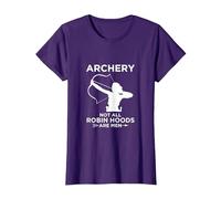 Robin des Bois Chasse à l'arc T-Shirt, Femme, Violet, L