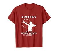 Robin des Bois Chasse à l'arc T-Shirt, Homme, Canneberge, S