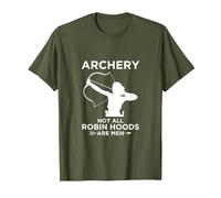 Robin des Bois Chasse à l'arc T-Shirt, Homme, Olive, S