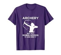 Robin des Bois Chasse à l'arc T-Shirt, Homme, Violet, S