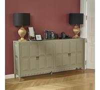 Robin des bois - Ludo : Buffet 4 Portes en pin Vert de Gris