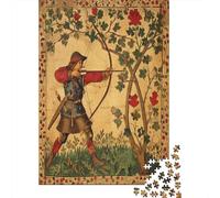 Robin des Bois, tir à l'arc 70x50cm/1000pcs Puzzles Adaptés Aux Adultes Et Aux Personnes Âgées De 14 Ans Et Plus