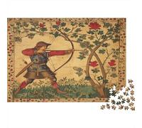 Robin des Bois, tir à l'arc |Plantees and Fleurs| Puzzles Amusants en Famille 1000pcs (75x50cm) Adultes