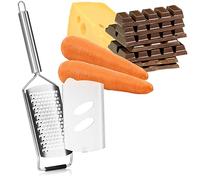 Robin Goods® Râpe plate de cuisine en acier inoxydable | Ustensile polyvalent pour légumes, fromage, zestes et aliments