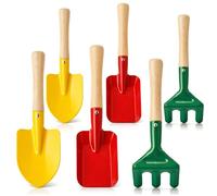 Robin Goods® Set 6 Outils Jardin, Mini Outils Balcon terrasse, matériel Plantation avec Pelle Main truelle râteau, Accessoires Pots Fleurs carré Potager (6 pièces)