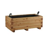 ROBIN HOOD-Bac Madrier Carré mélèze huilé 80x40x30 cm