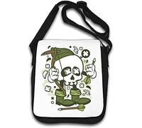 Robin Hood Skull Archer Take from The Rich Give to The Poor Sac à bandoulière Blanc