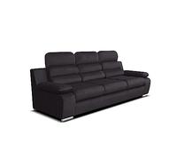 Robin Inspire Canapé 3 Places Salon avec Fonction De Couchage Convertible en Lit Divan 238 x 96 x 95 cm Amber Kronos Noir