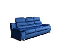 Robin Inspire Canapé 3 Places Salon avec Fonction De Couchage Convertible en Lit Divan 238 x 96 x 95 cm Amber Kronos Bleu Foncé