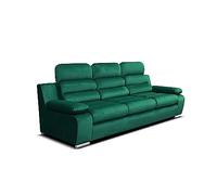 Robin Inspire Canapé 3 Places Salon avec Fonction De Couchage Convertible en Lit Divan 238 x 96 x 95 cm Amber Kronos Bouteille Verte