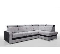 Robin Inspire Glen Canapé d'angle avec Fonction de Couchage, Canapé Reversible Canapé-lit avec Compartiment de Couchage et Coussins, Coffre de Rangement, Canapé d'angle en L Droit ou Gauche