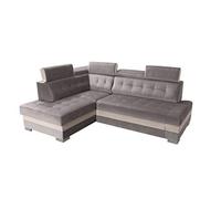Robin Inspire Paris Canapé d’Angle Convertible 4 Places Argent/Crème Gauche
