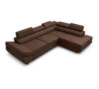 Robin Inspire Saturn Canapé d’Angle Convertible 4 Places Droit Marron