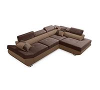 Robin Inspire Saturn Canapé d’Angle Convertible L Droit Chocolat Nougat