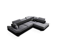 Robin Inspire Saturn Canapé d’Angle Convertible L Droit Gris Noir