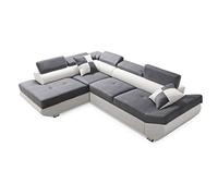 Robin Inspire Saturn Canapé d’Angle Convertible L Gauche Gris Blanc