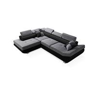 Robin Inspire Saturn Canapé d’Angle Convertible L Gauche Gris Noir