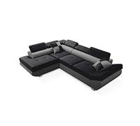 Robin Inspire Saturn Canapé d’Angle Convertible L Gauche Noir Gris