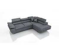 Robin Inspire Saturn Premium Kingston Canapé d'angle avec Fonction Couchage, Coffre de lit et Coussins, canapé d'angle Autonome en Forme de L, appuie-têtes réglables et rembourrages